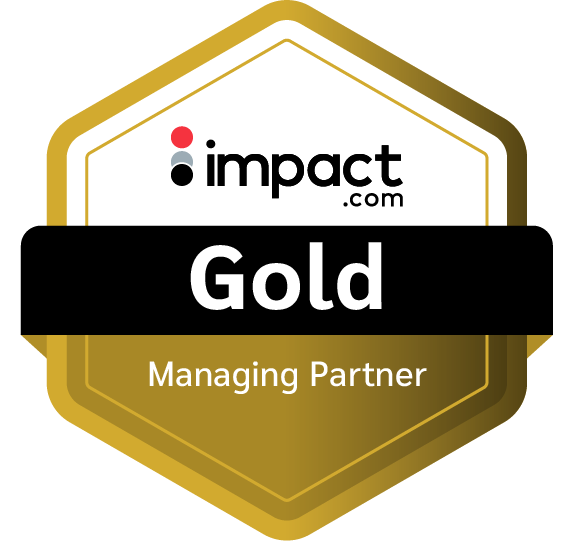 impact.com Gold Managing Partner badge
